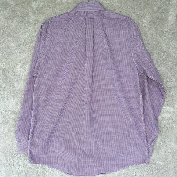 Brooks Brothers Regent Long Sleeve Button Up Dress Shirt Men 16/34 Red Plaid - Picture 6 of 8